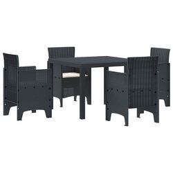 Anthracite Garden Dining Set for Stylish Outdoor Spaces