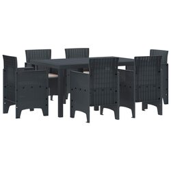 Premium 7-Piece Garden Dining Set with Cushions