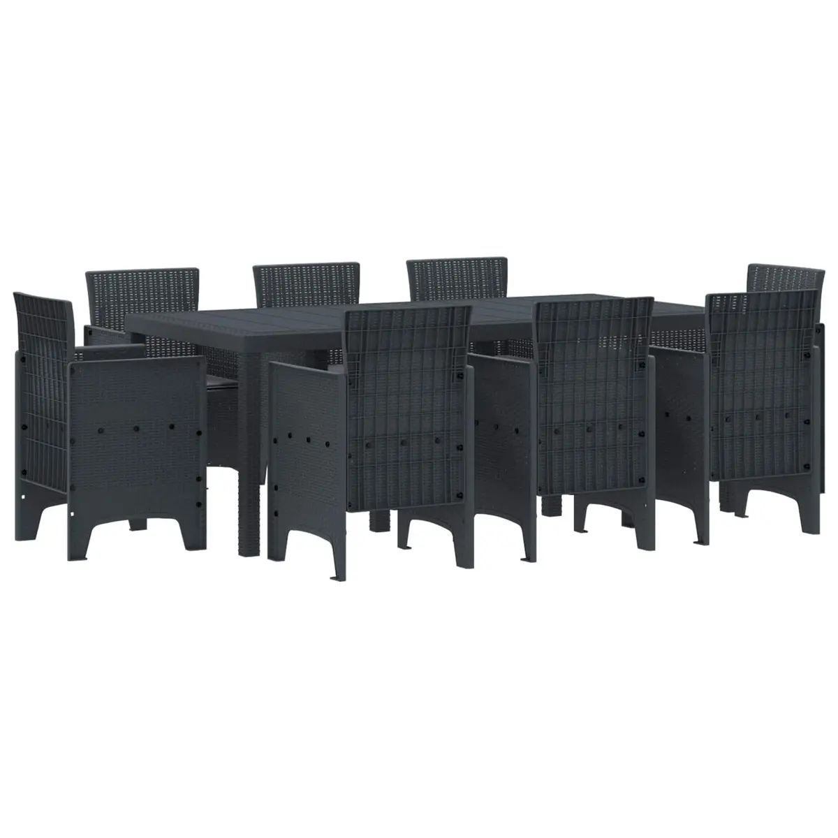 9-Piece Garden Dining Set for Outdoor Spaces