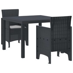 Outdoor Patio Dining Set for 4 with Armchairs