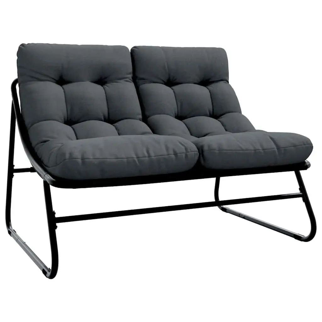 5-Piece Outdoor Dining Set in Black Steel