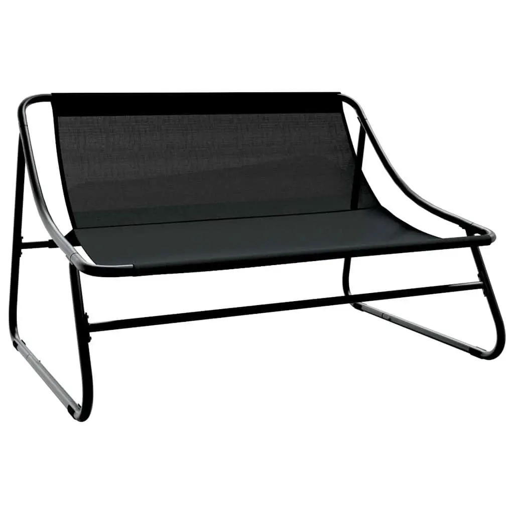 5-Piece Outdoor Dining Set in Black Steel