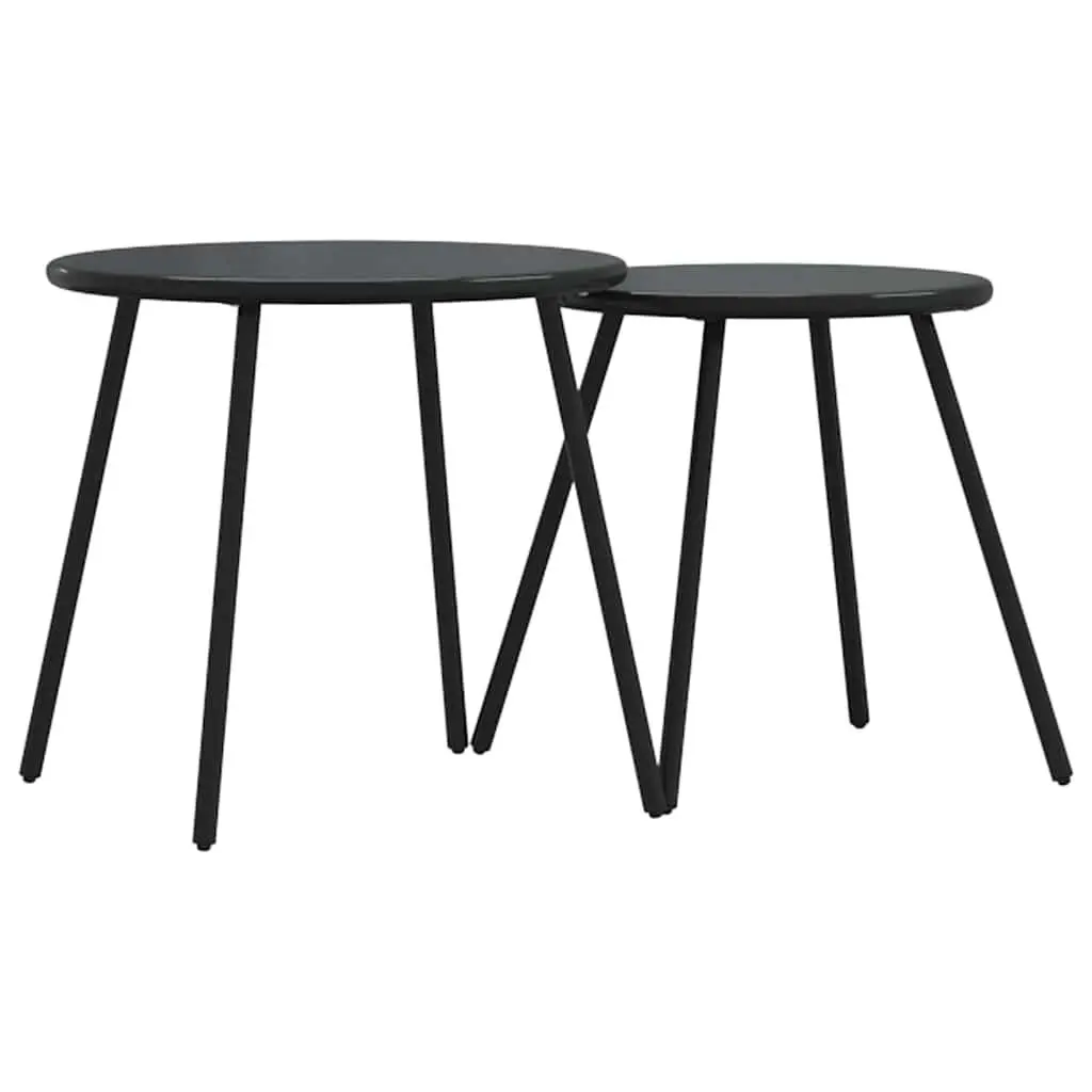 5-Piece Outdoor Dining Set in Black Steel