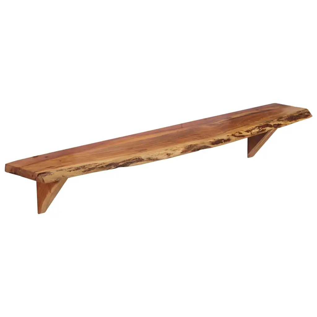 Rustic Solid Wood Wall Shelves 2 pcs 110x20x18 cm