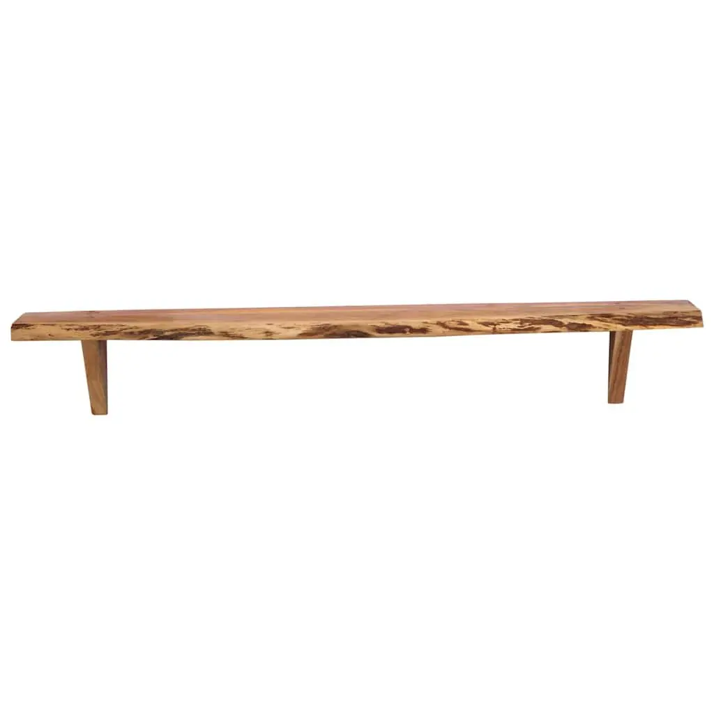 Rustic Solid Wood Wall Shelves 2 pcs 110x20x18 cm