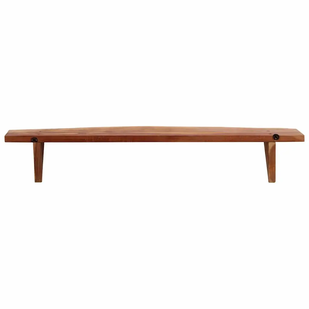 Rustic Solid Wood Wall Shelves 2 pcs 110x20x18 cm