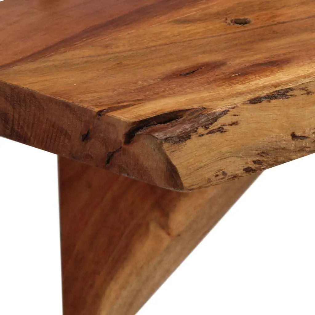 Rustic Solid Wood Wall Shelves 2 pcs 110x20x18 cm