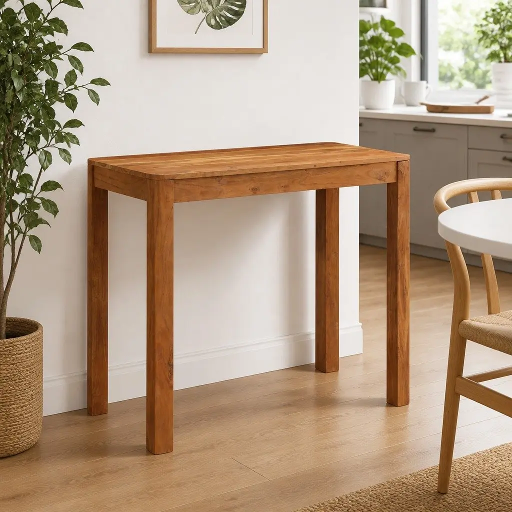 Bar Table Solid Wood Acacia 110cm x 55cm x 106cm Honey Brown