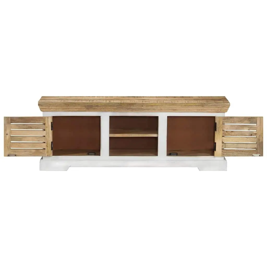 Solid Wood Mango TV Cabinet 110x30x40 cm for Storage
