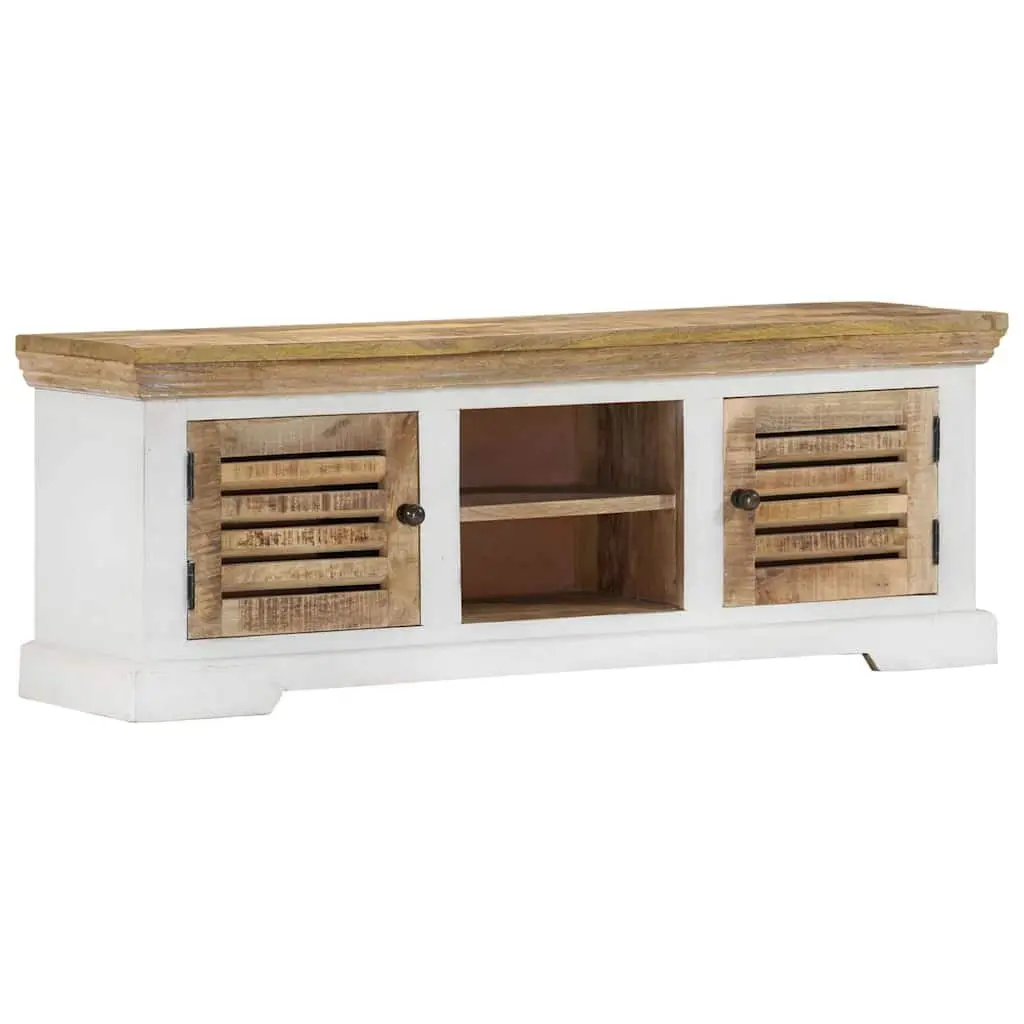 Solid Wood Mango TV Cabinet 110x30x40 cm for Storage