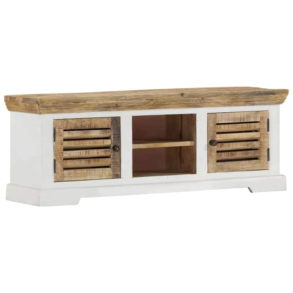 Solid Wood Mango TV Cabinet 110x30x40 cm for Storage