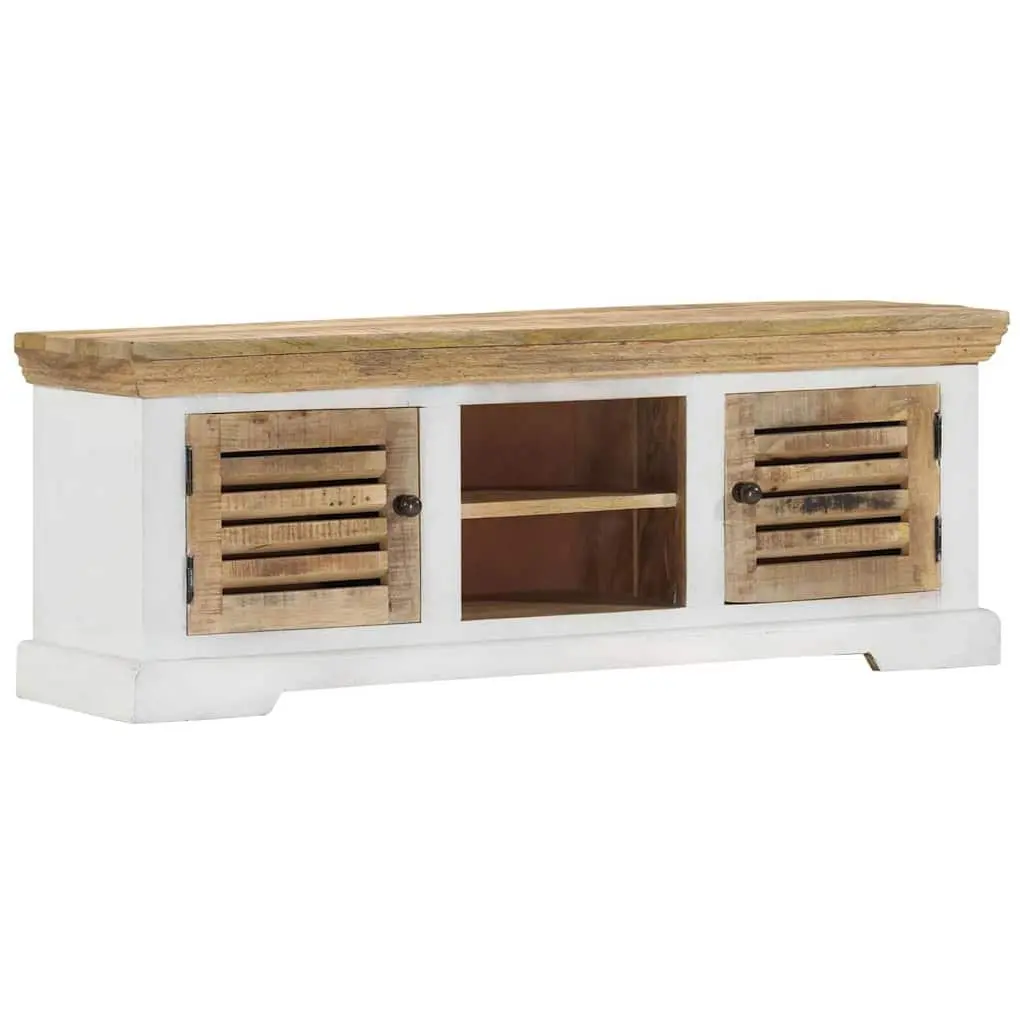 Solid Wood Mango TV Cabinet 110x30x40 cm for Storage