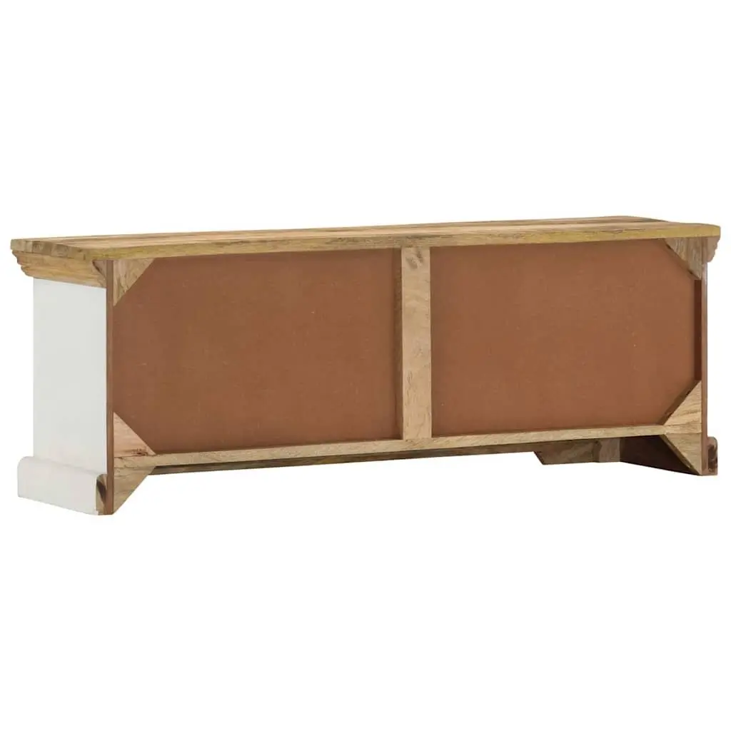 Solid Wood Mango TV Cabinet 110x30x40 cm for Storage
