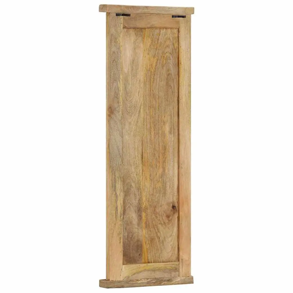 Coat Racks Solid Mango Wood 38 x 100 cm Brown 2 Pieces Wall-Mounted Retro Hooks