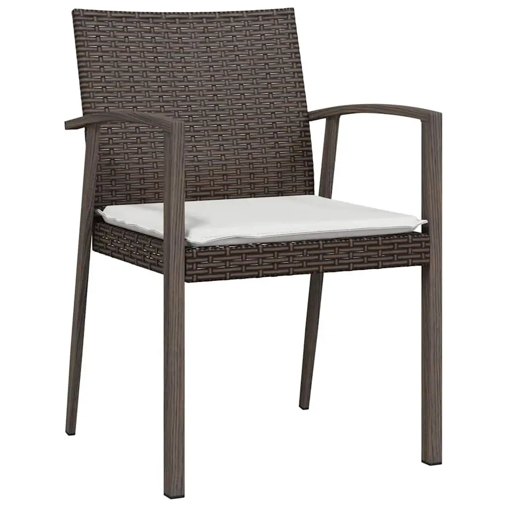5 Piece Garden Dining Set with Durable PE Rattan
