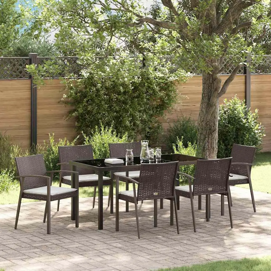 7-Piece Garden Dining Set with Durable Frame