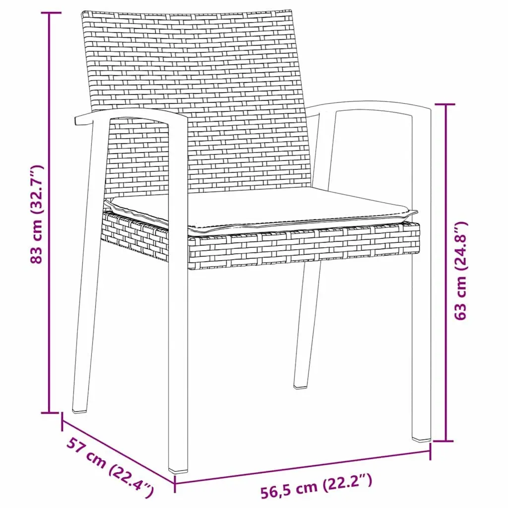 7-Piece Garden Dining Set with Durable Frame