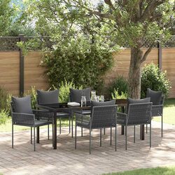 Premium 7-Piece Garden Dining Set with Steel Frame