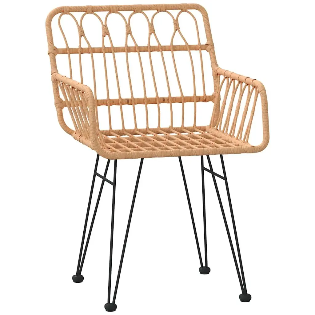 7-Piece Rectangular Garden Dining Set with Steel Frame