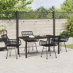 Stylish 5-Piece Outdoor Dining Set with Durable Steel Frame