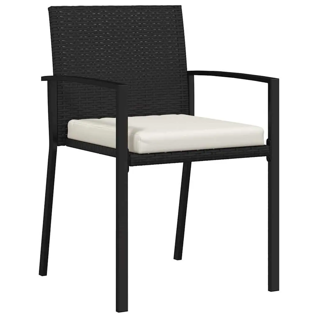 3-Piece Garden Dining Set with Steel Frame
