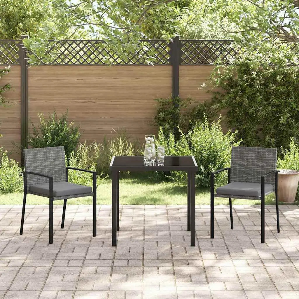 3 Piece Garden Dining Set for Outdoor Enjoyment