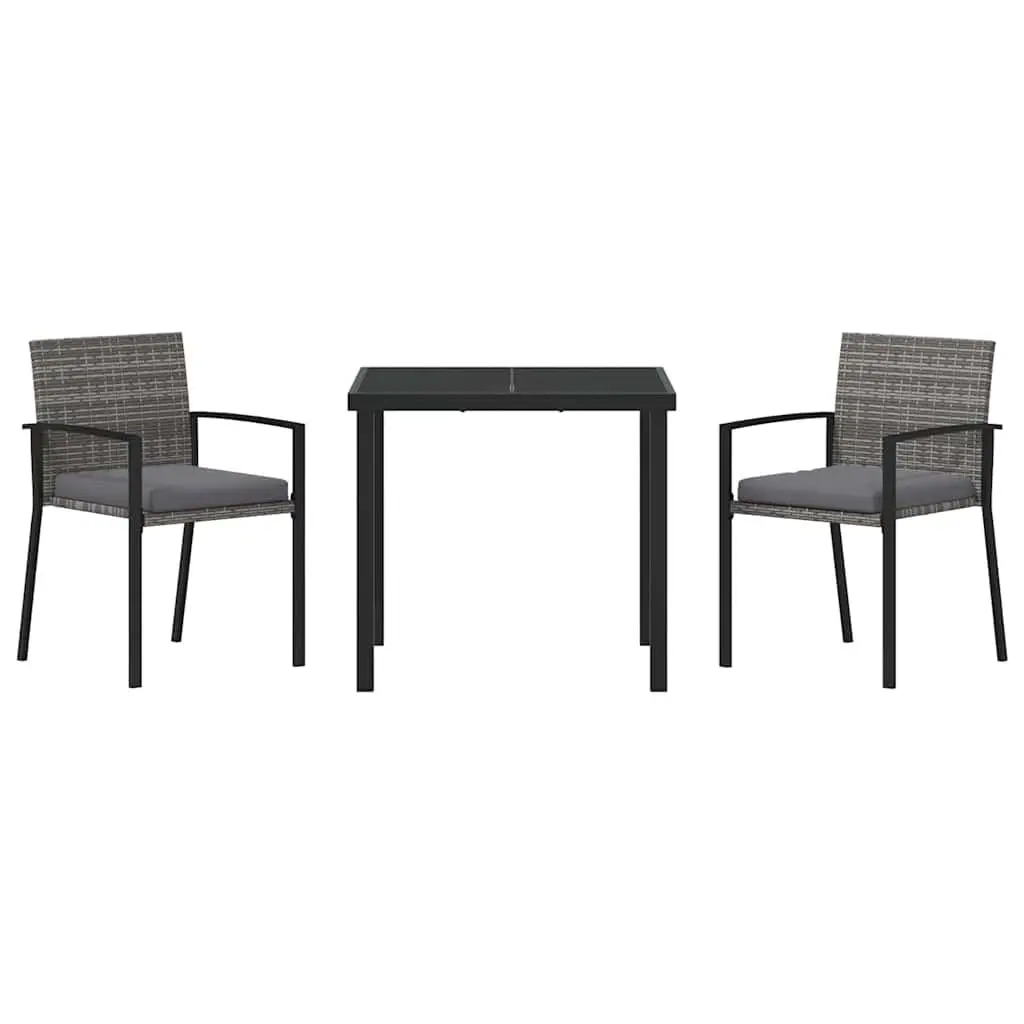 3 Piece Garden Dining Set for Outdoor Enjoyment