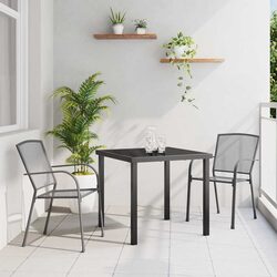 3-Piece Outdoor Dining Set with Sturdy Steel Frame