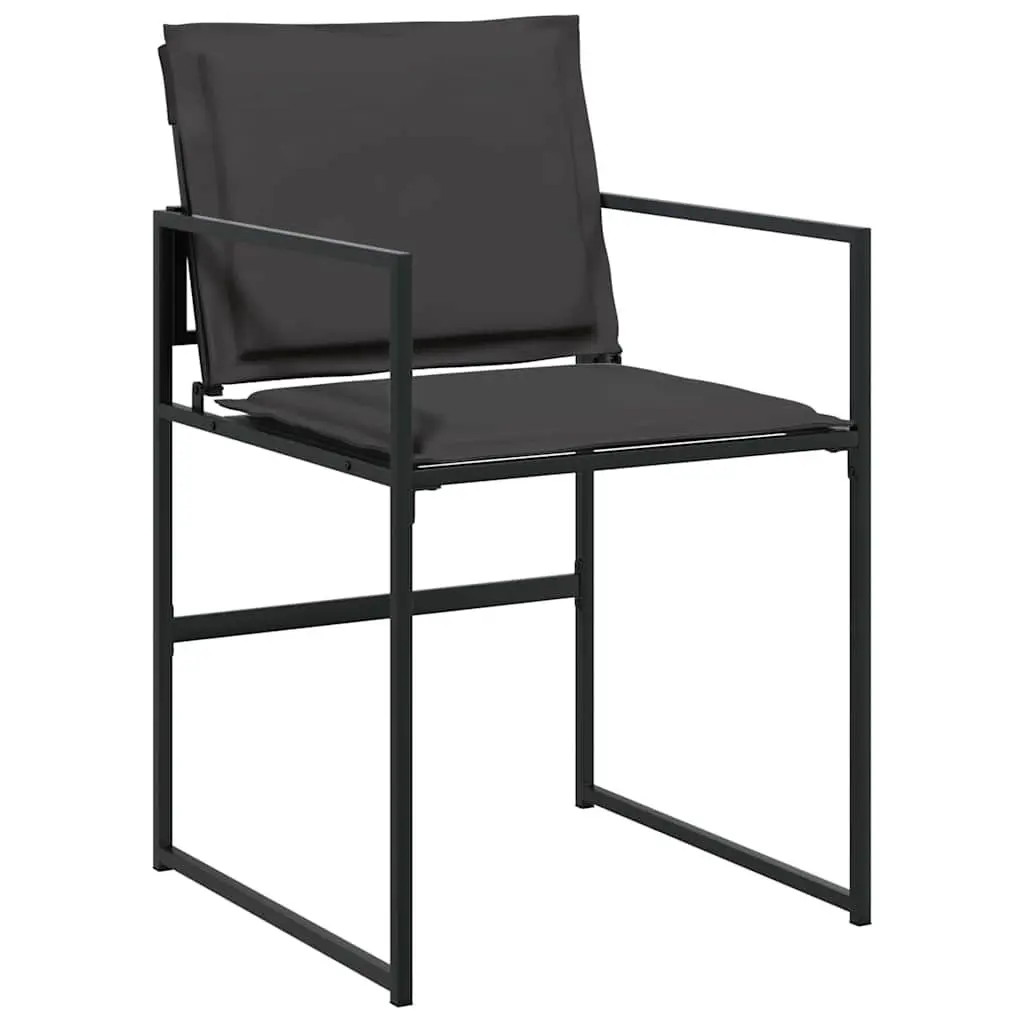 5-Piece Garden Dining Set with Black Finish
