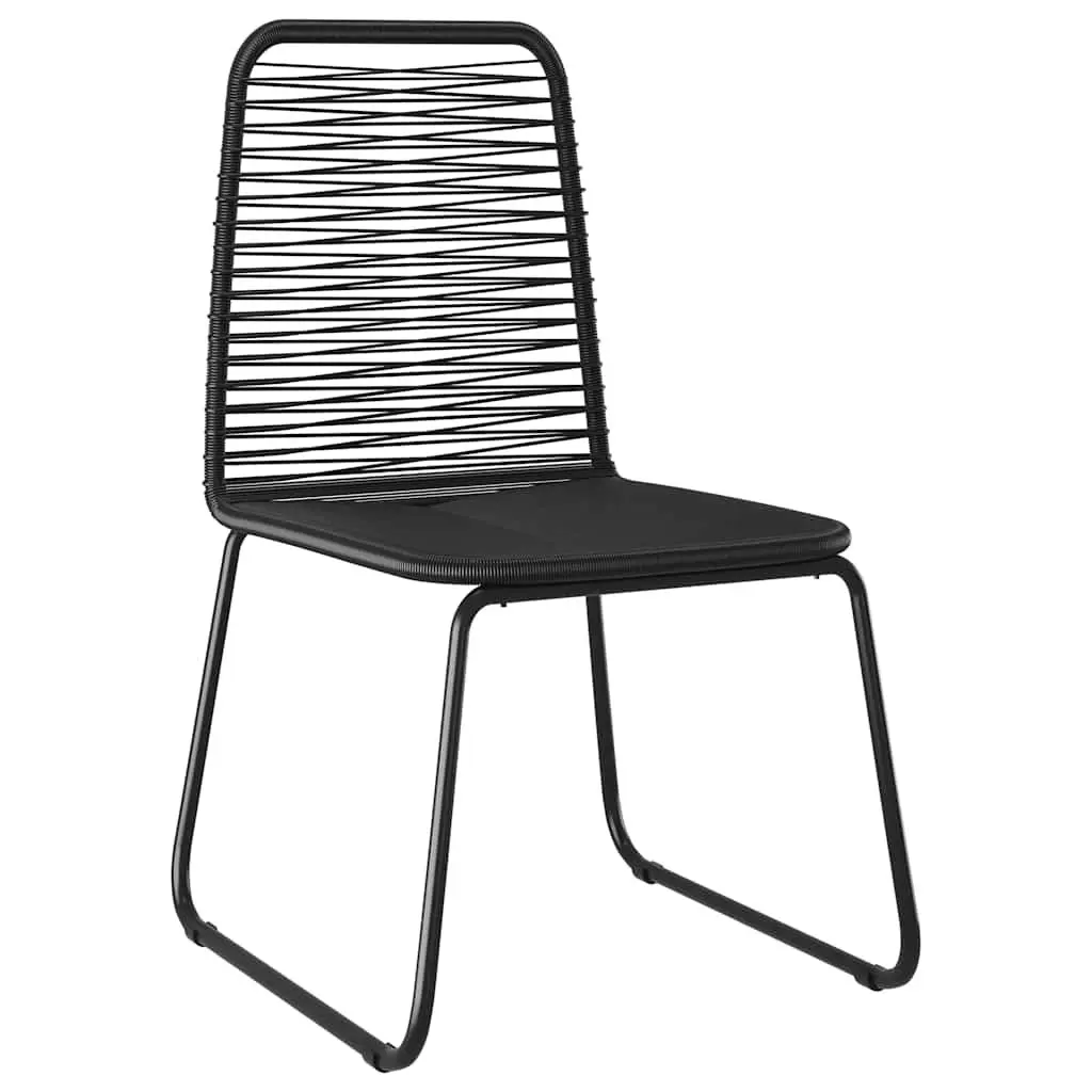 5-Piece Black Garden Dining Set