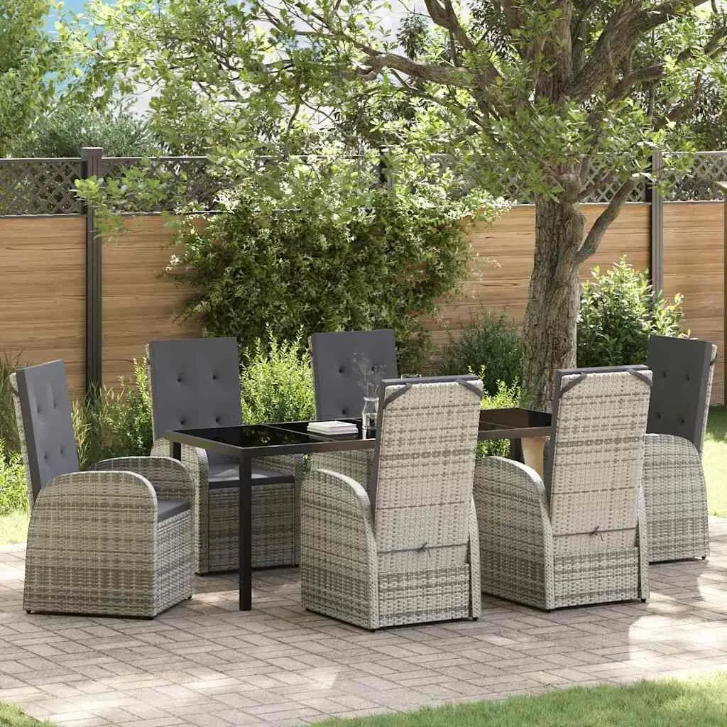 7-Piece Garden Dining Set with Durable Build