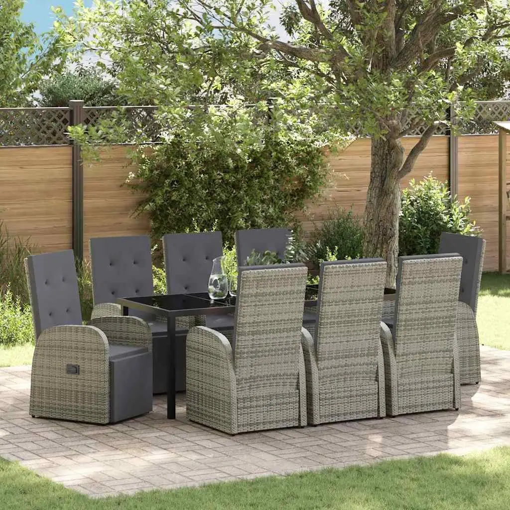 9-Piece Garden Dining Set for Outdoor Spaces
