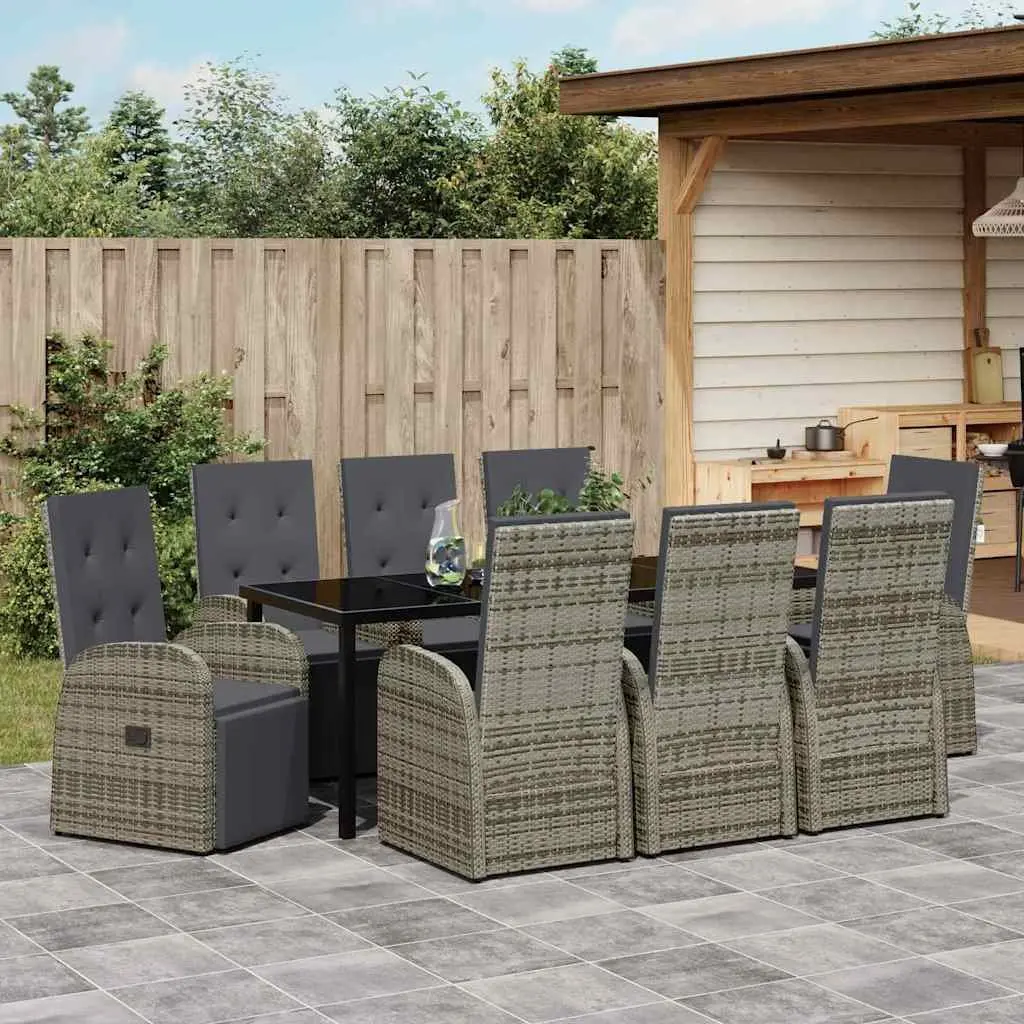 9-Piece Garden Dining Set for Outdoor Spaces
