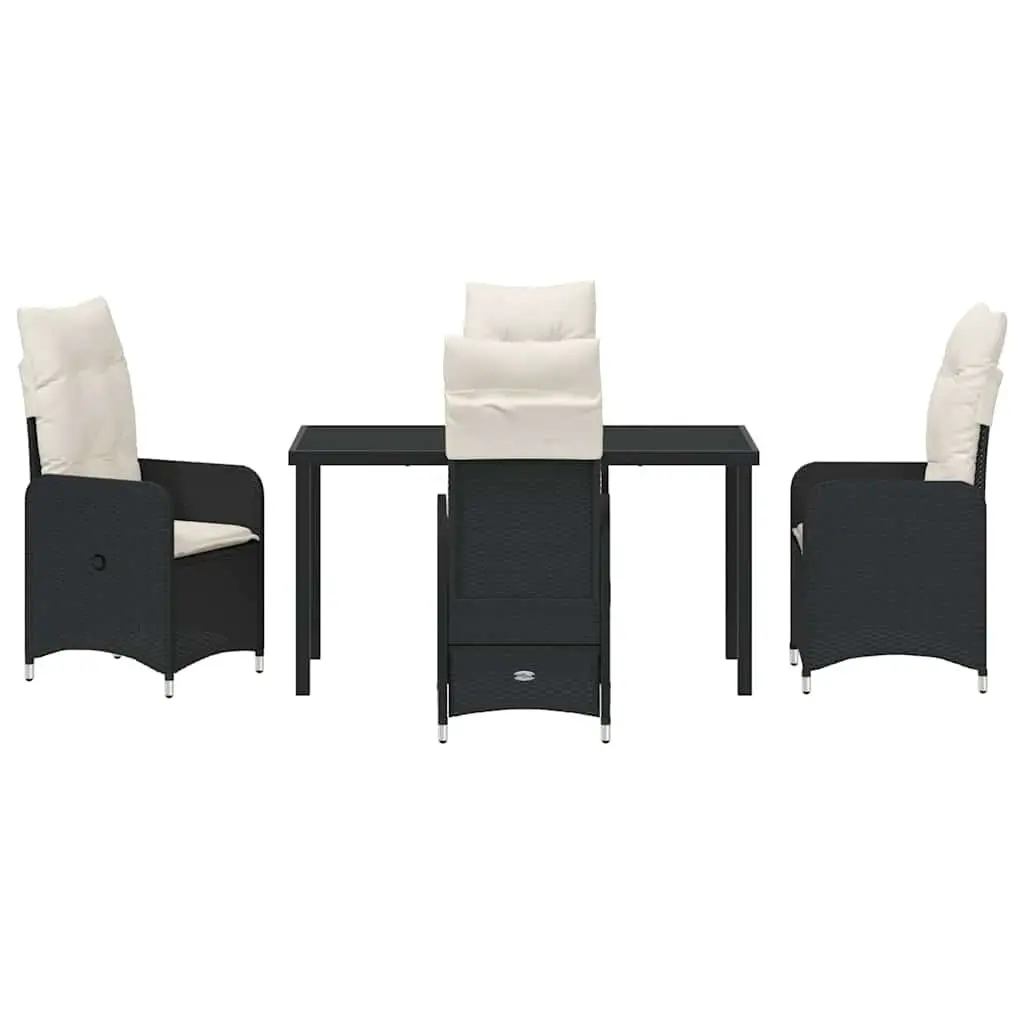 5-Piece Garden Dining Set in Black