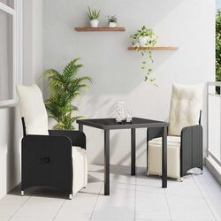 Sturdy Garden Dining Set: 3-Piece Outdoor Furniture