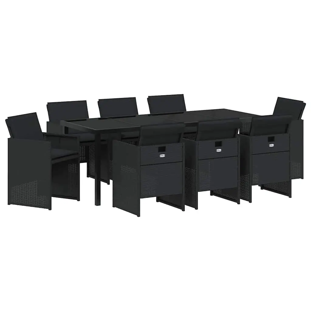 9-Piece Outdoor Dining Set with Cushions