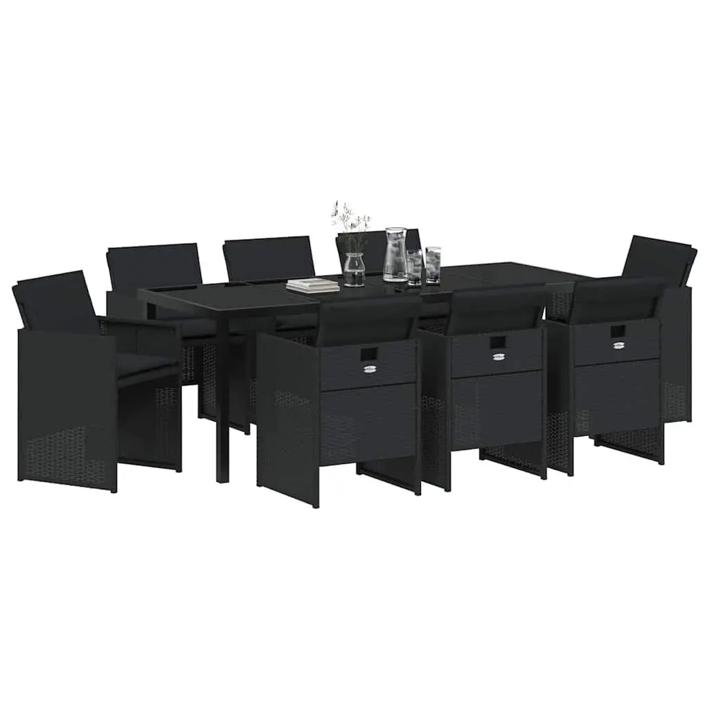 9-Piece Outdoor Dining Set with Cushions