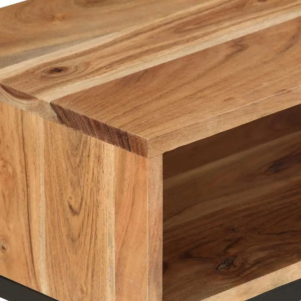TV Cabinet Solid Wood Acacia 160x30x45 cm Brown Storage Unit with Drawer