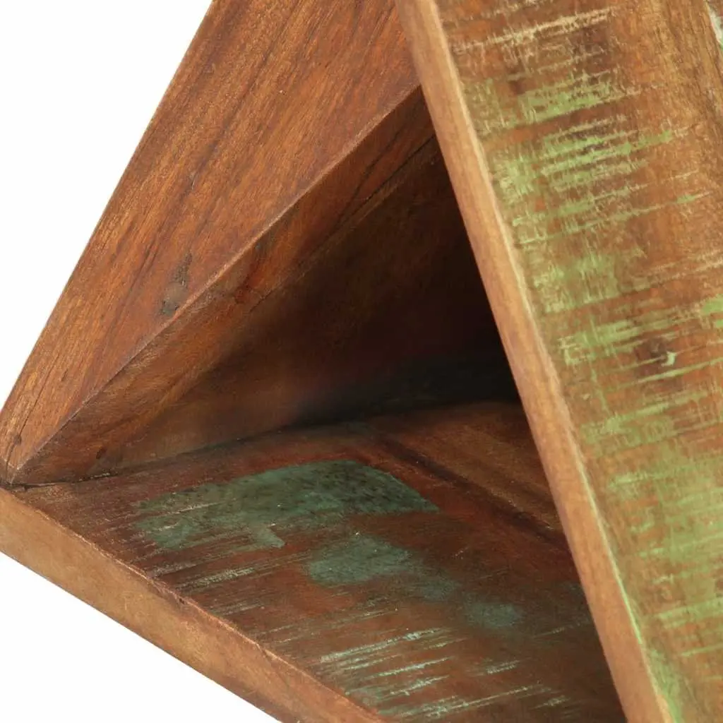 Side Table 35x35x55 cm Solid Reclaimed Wood Rustic End Table Accent Furniture