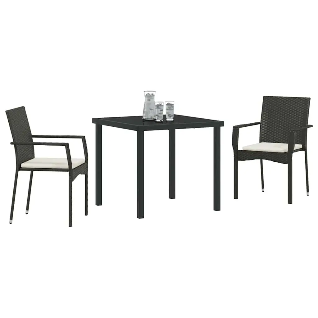 3-Piece Garden Dining Set for Outdoor Use