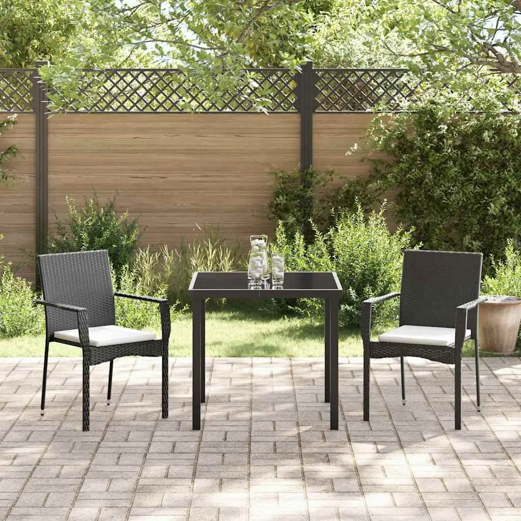 3-Piece Garden Dining Set for Outdoor Use