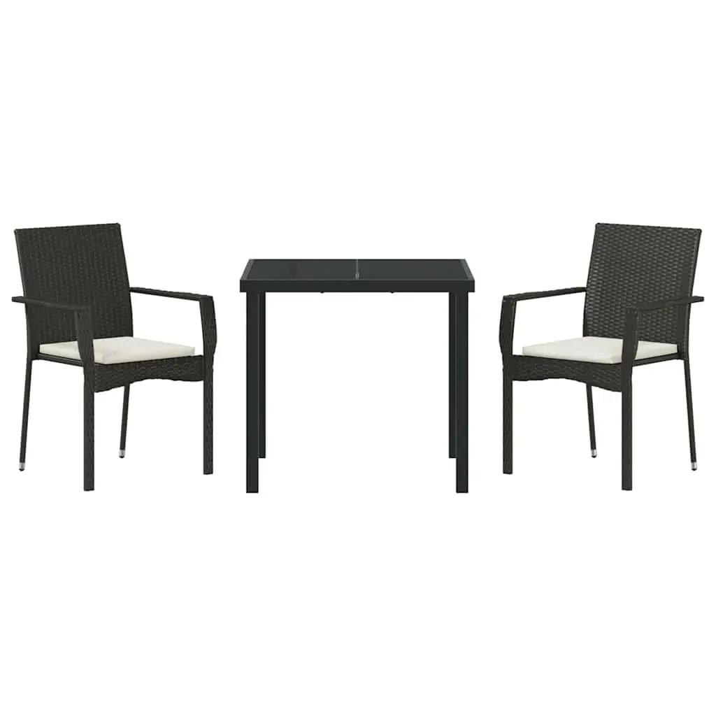 3-Piece Garden Dining Set for Outdoor Use