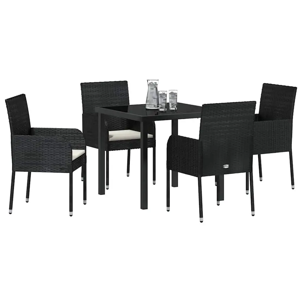 5 Piece Outdoor Dining Set with Cushions
