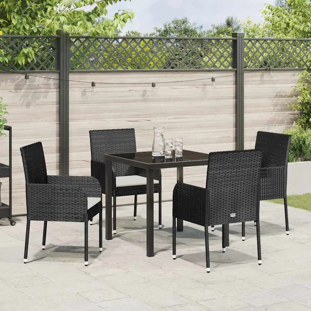 5 Piece Outdoor Dining Set with Cushions