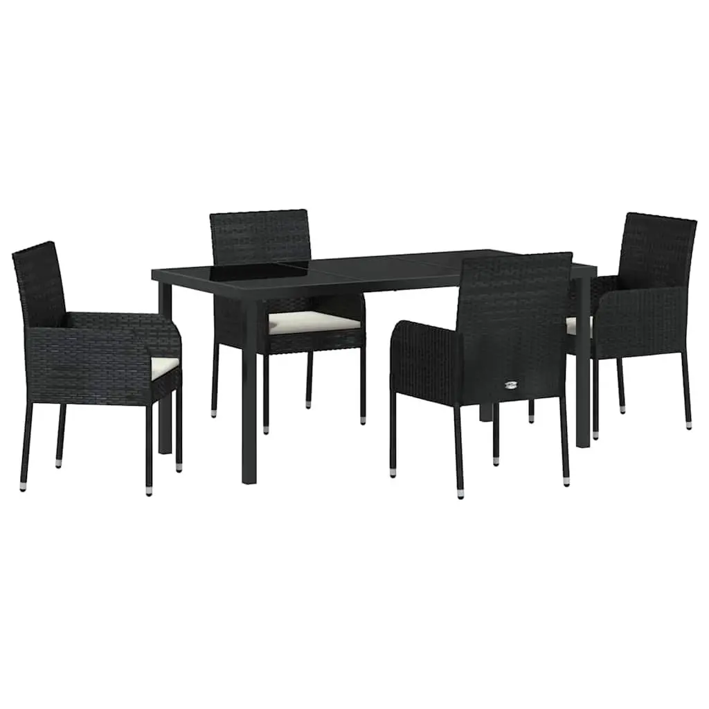 5 Piece Garden Dining Set with Cushions