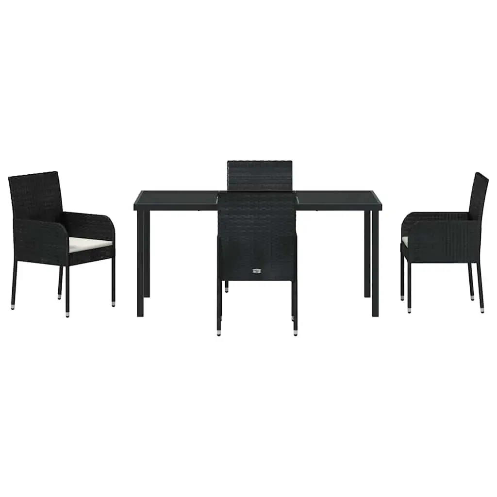 5 Piece Garden Dining Set with Cushions