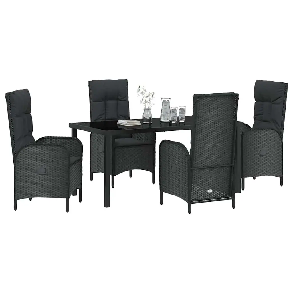 5-Piece Garden Dining Set with Cushions