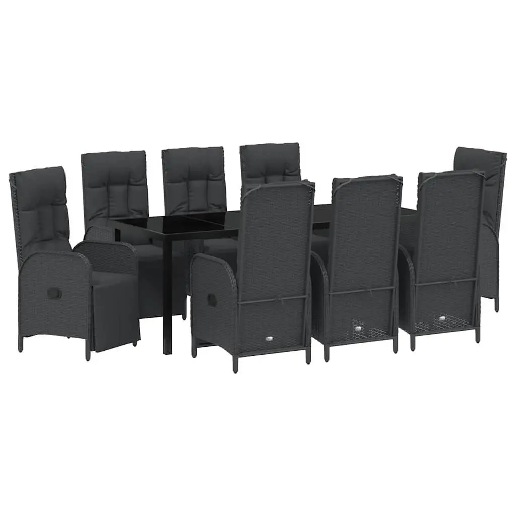 9-Piece Garden Dining Set with Cushions