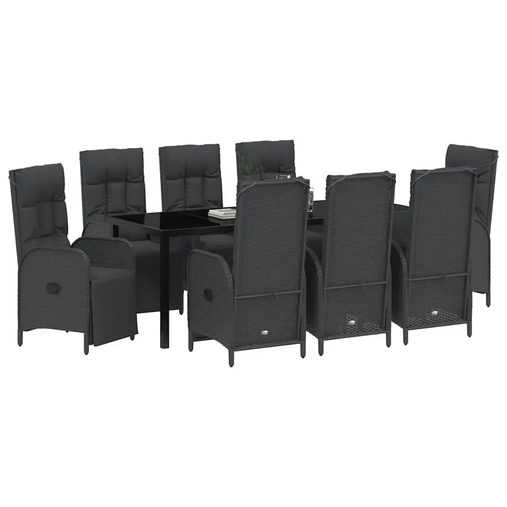 9-Piece Garden Dining Set with Cushions