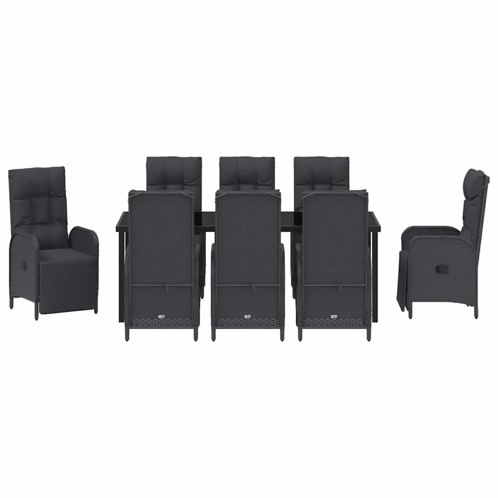 9-Piece Garden Dining Set with Cushions